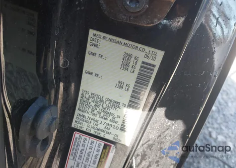 2010 Nissan Altima 3.5 Sr from USA, damaged, VIN 1N4BL2EP0AC179910